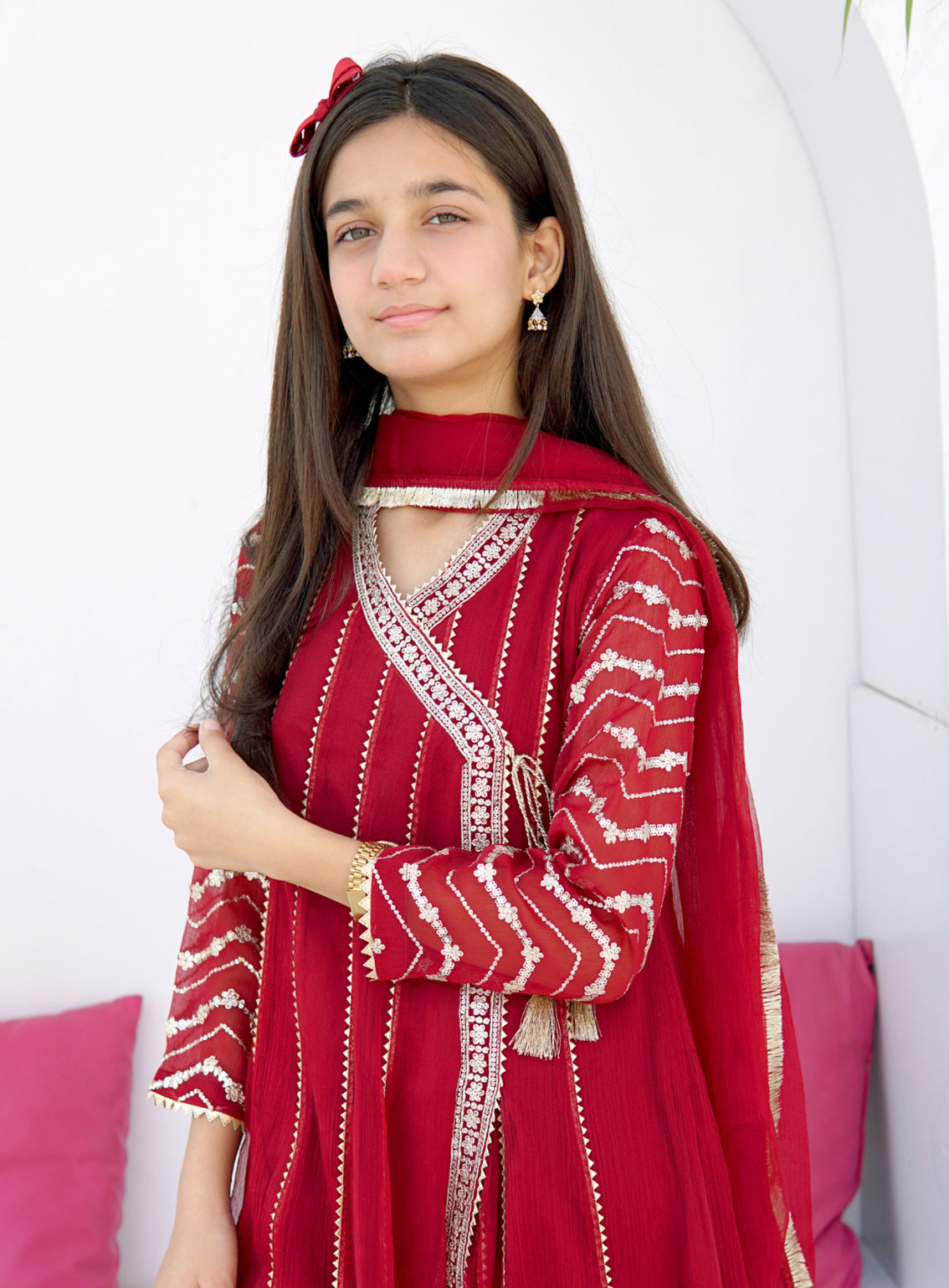 Abaan Zohan Embroidered Chiffon Suits Stitched 3 Piece - ABZO-007 JANNAT-MAROON Abaan Zohan Embroidered Chiffon Suits Stitched 3 Piece - ABZO-007 JANNAT-MAROON