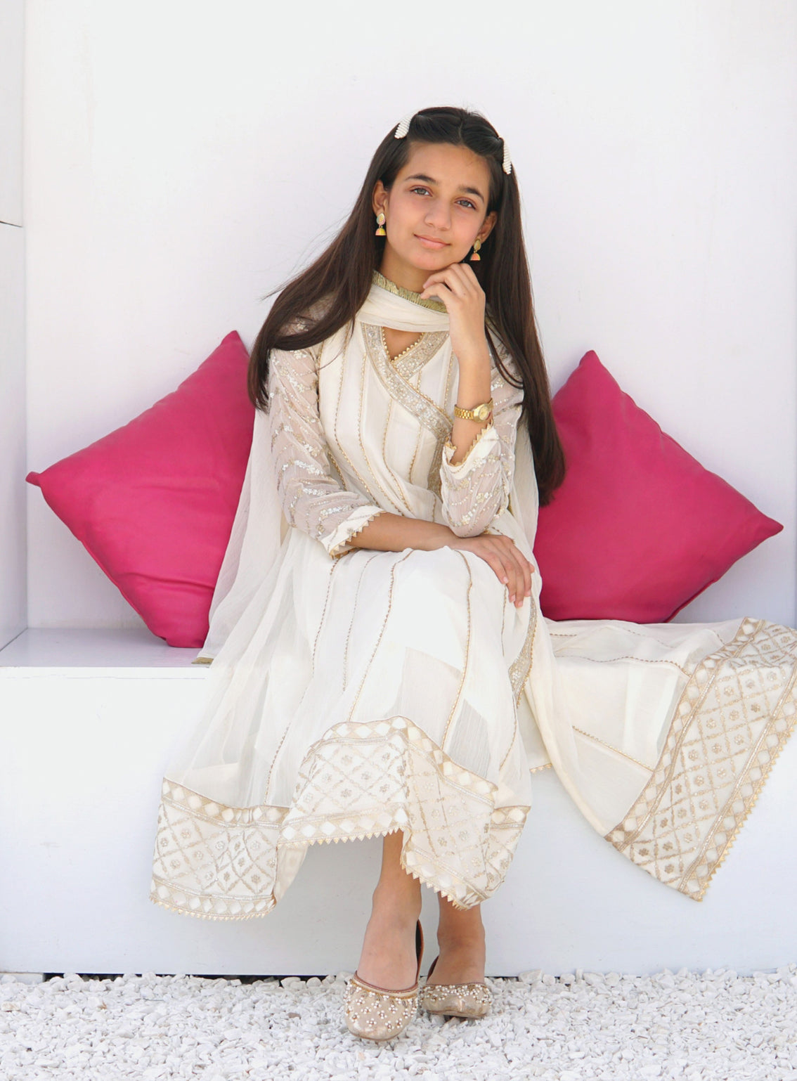 Abaan Zohan Embroidered Chiffon Suits Stitched 3 Piece - ABZO-007 JANNAT-OFF WHITE Abaan Zohan Embroidered Chiffon Suits Stitched 3 Piece - ABZO-007 JANNAT-OFF WHITE