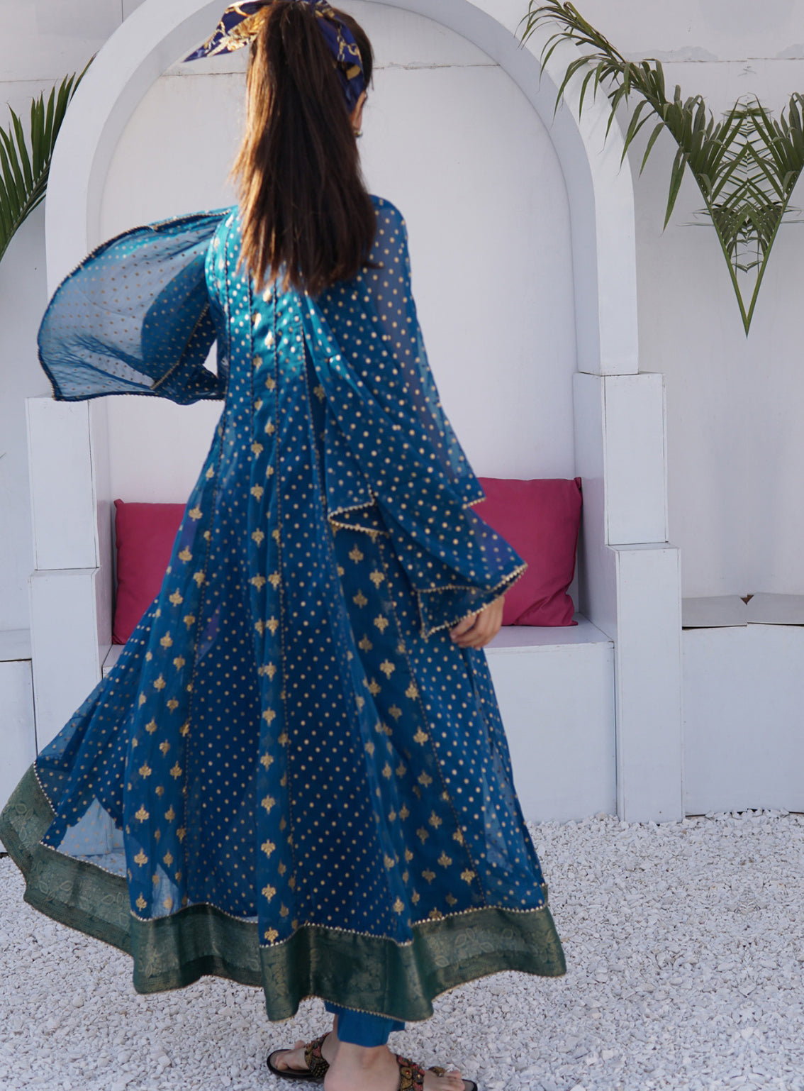 Abaan Zohan Embroidered Chiffon Suits Stitched 3 Piece - ABZO-010 HAYA-PEACOCK Abaan Zohan Embroidered Chiffon Suits Stitched 3 Piece - ABZO-010 HAYA-PEACOCK