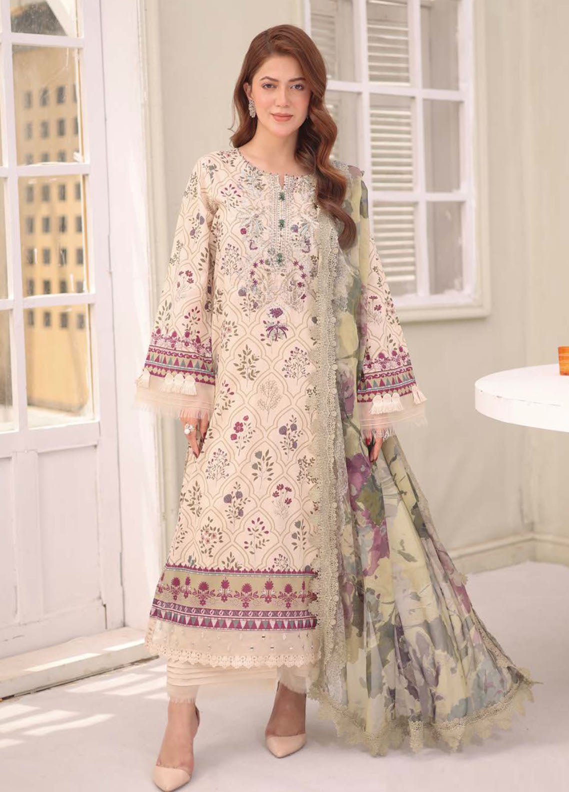 Afreen By Riaz Arts Chikankari Embroidered Lawn Suits Unstitched 3 Piece - RA26ACL AF-243 Afreen By Riaz Arts Chikankari Embroidered Lawn Suits Unstitched 3 Piece - RA26ACL AF-243
