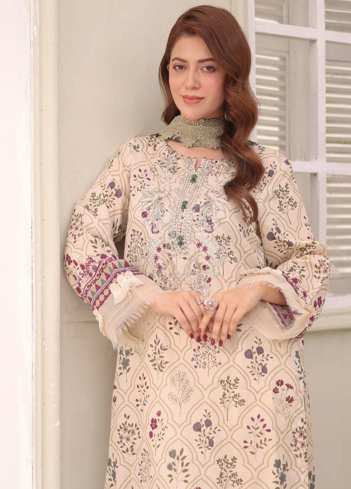 Afreen By Riaz Arts Chikankari Embroidered Lawn Suits Unstitched 3 Piece - RA26ACL AF-243 Afreen By Riaz Arts Chikankari Embroidered Lawn Suits Unstitched 3 Piece - RA26ACL AF-243