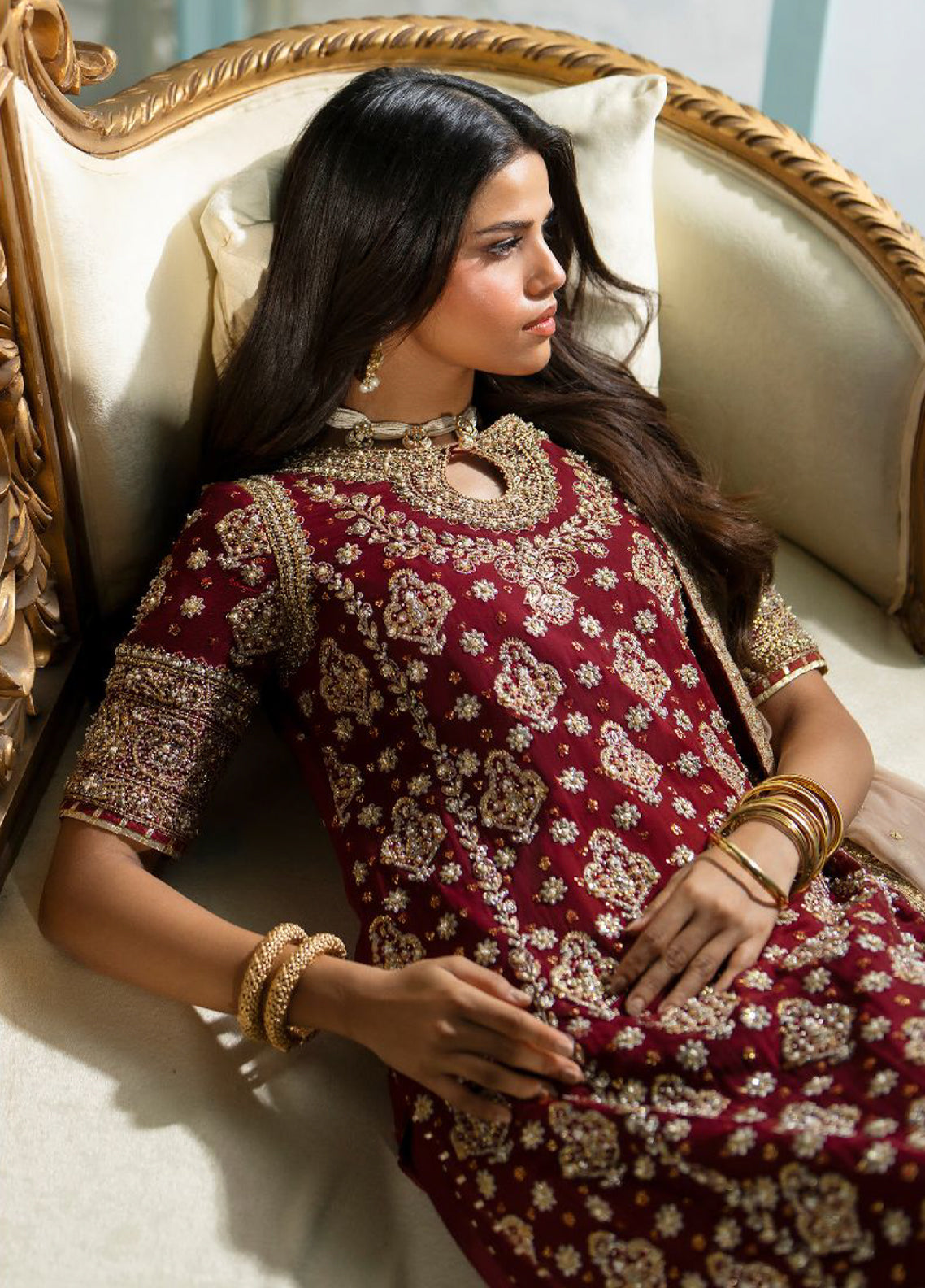 Afsaanah By Zevk Formal Embroidered Chiffon 3 Piece Unstitched Suit ZBP26AV2 D-2A ANABI Afsaanah By Zevk Formal Embroidered Chiffon 3 Piece Unstitched Suit ZBP26AV2 D-2A ANABI