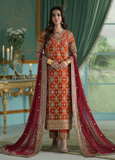 Afsaanah By Zevk Formal Embroidered Chiffon 3 Piece Unstitched Suit ZBP26AV2 D-2B JUGNU