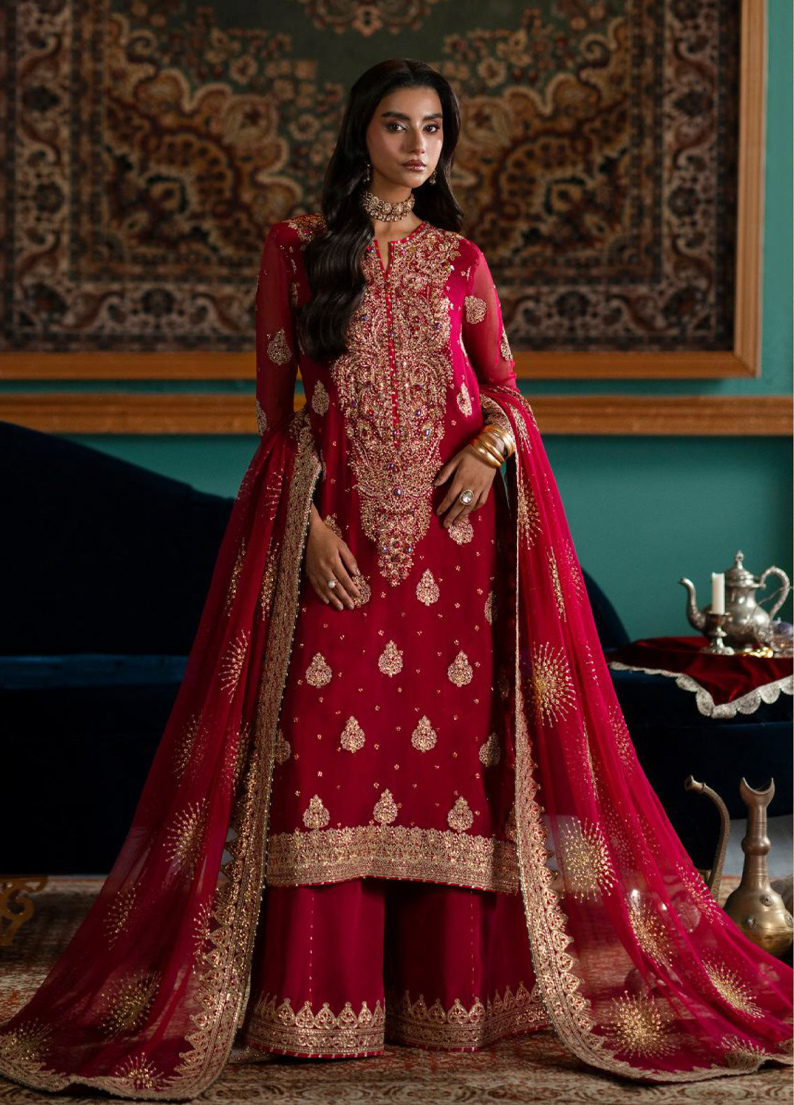 Afsaanah By Zevk Formal Embroidered Chiffon 3 Piece Unstitched Suit ZBP26AV2 D-5A RUBAI Afsaanah By Zevk Formal Embroidered Chiffon 3 Piece Unstitched Suit ZBP26AV2 D-5A RUBAI