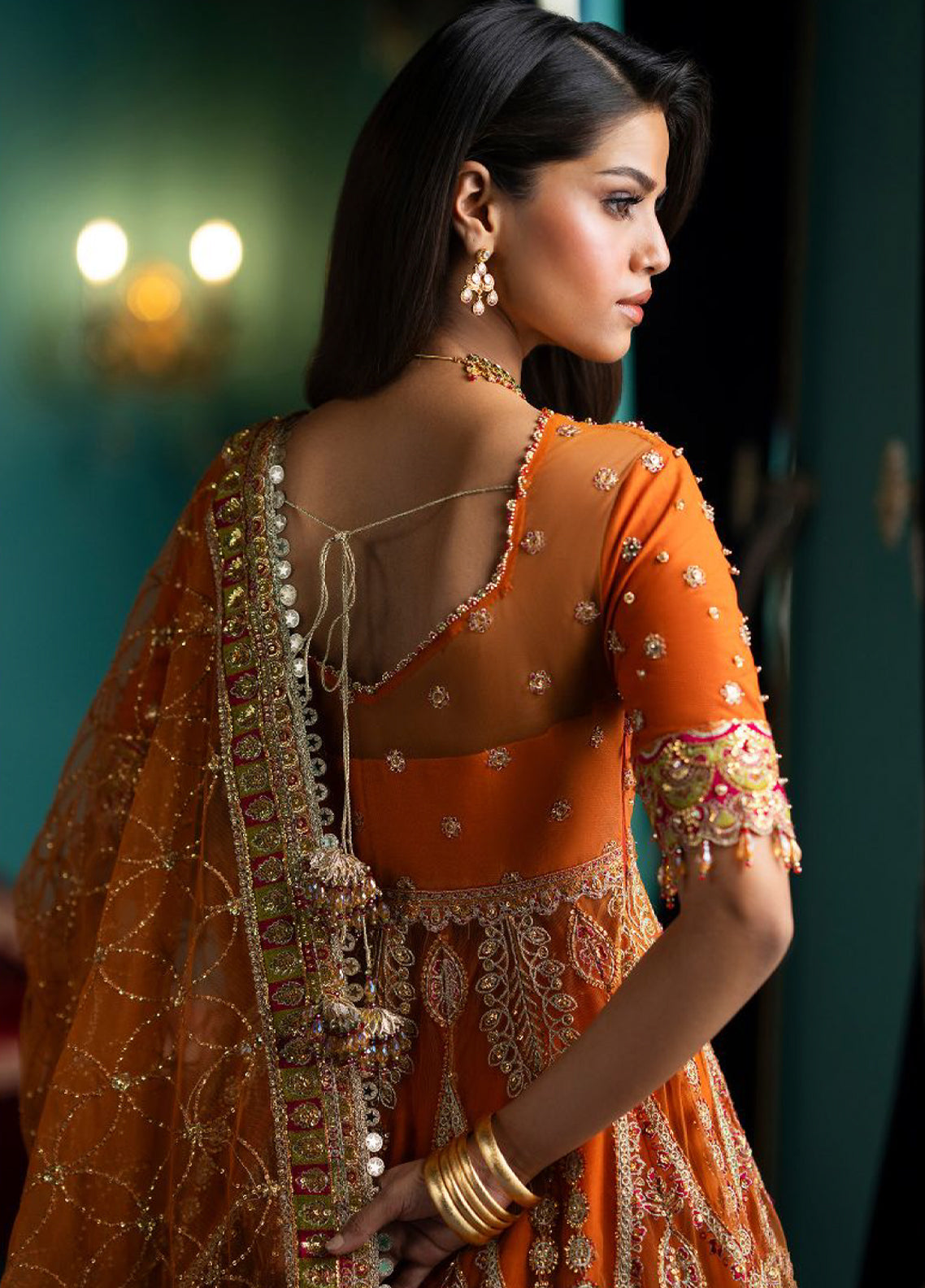 Afsaanah By Zevk Formal Embroidered Net 3 Piece Unstitched Suit ZBP26AV2 D-01 NARANJI Afsaanah By Zevk Formal Embroidered Net 3 Piece Unstitched Suit ZBP26AV2 D-01 NARANJI