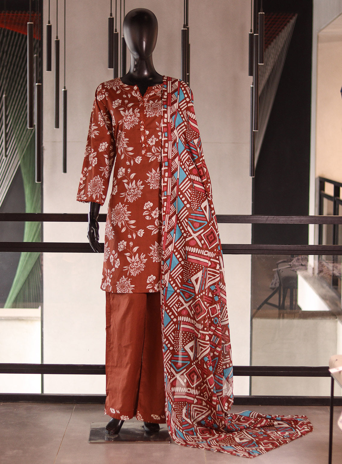 Aifa Digital Printed Lawn 3 Piece Stitched Suit AF26PL D-10 Aifa Digital Printed Lawn 3 Piece Stitched Suit AF26PL D-10