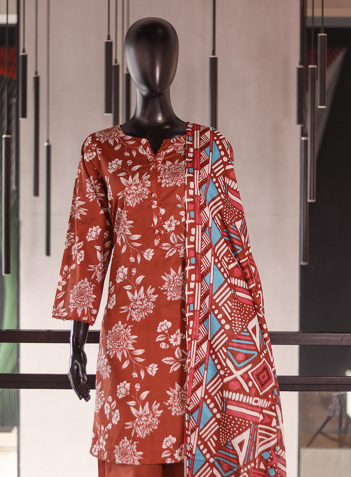Aifa Digital Printed Lawn 3 Piece Stitched Suit AF26PL D-10 Aifa Digital Printed Lawn 3 Piece Stitched Suit AF26PL D-10