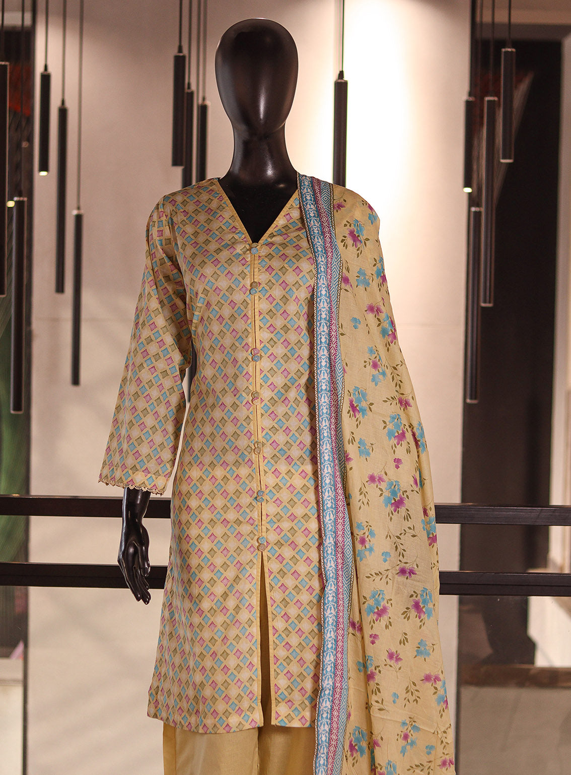 Aifa Digital Printed Lawn 3 Piece Stitched Suit AF26PL D-12 Aifa Digital Printed Lawn 3 Piece Stitched Suit AF26PL D-12