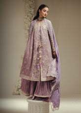 Aik Shaam By AIK Atelier Embroidered Chiffon 3 Piece Unstitched Suit AIK26ASV3 D-LOOK-C2602