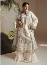 Aik Shaam By AIK Atelier Embroidered Silk 3 Piece Unstitched Suit AIK26ASV3 D-LOOK-C2601