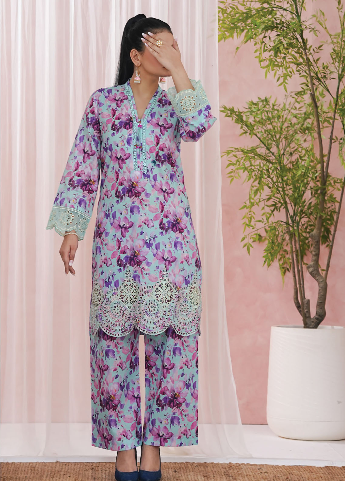 Aira By Aizal Festive Embroidered Lawn 2 Piece Stitched Suit AL26AFE D-01 Aira By Aizal Festive Embroidered Lawn 2 Piece Stitched Suit AL26AFE D-01