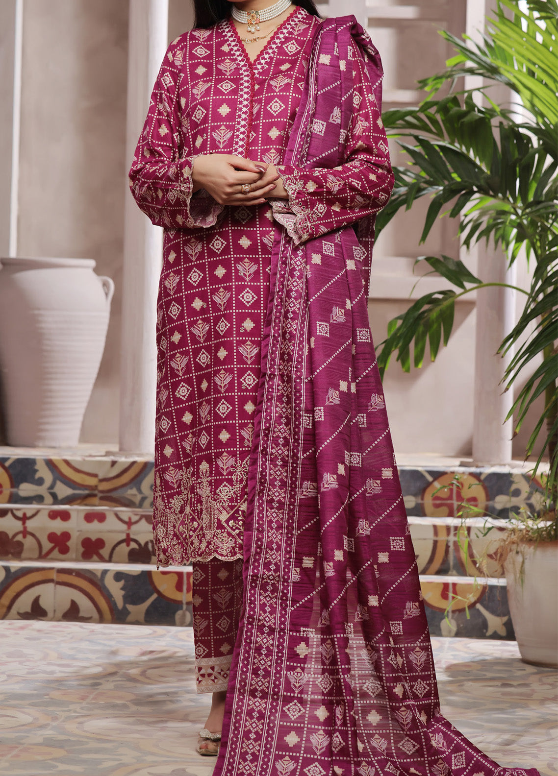 Aiza & Momina by VS Textile Embroidered Chikankari Suits Unstitched 3 Piece - VS25AMC 59 Aiza & Momina by VS Textile Embroidered Chikankari Suits Unstitched 3 Piece - VS25AMC 59