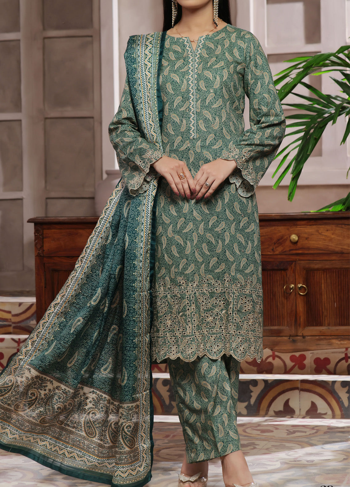 Aiza & Momina by VS Textile Embroidered Chikankari Suits Unstitched 3 Piece - VS25AMC 63 Aiza & Momina by VS Textile Embroidered Chikankari Suits Unstitched 3 Piece - VS25AMC 63