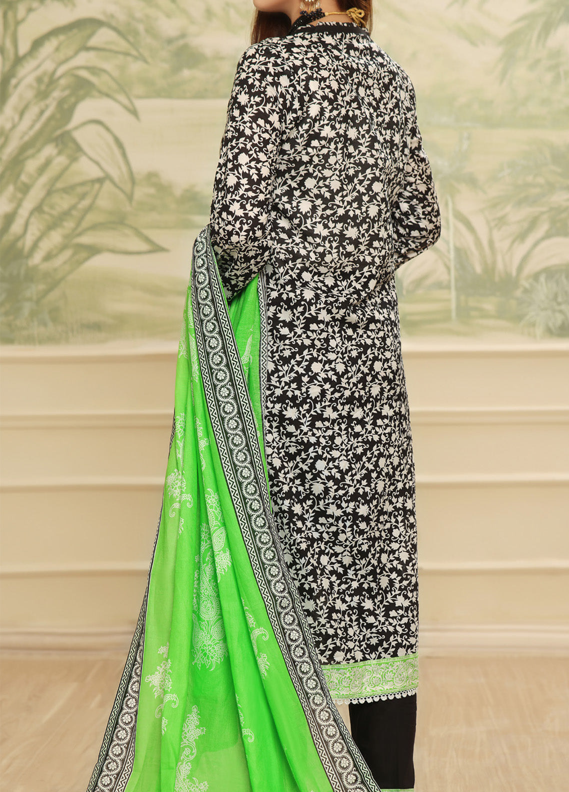 Aizal Printed Lawn Suits Stitched 3 Piece - AL25PL 450 Aizal Printed Lawn Suits Stitched 3 Piece - AL25PL 450