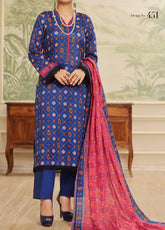 Aizal Printed Lawn Suits Stitched 3 Piece - AL25PL 451