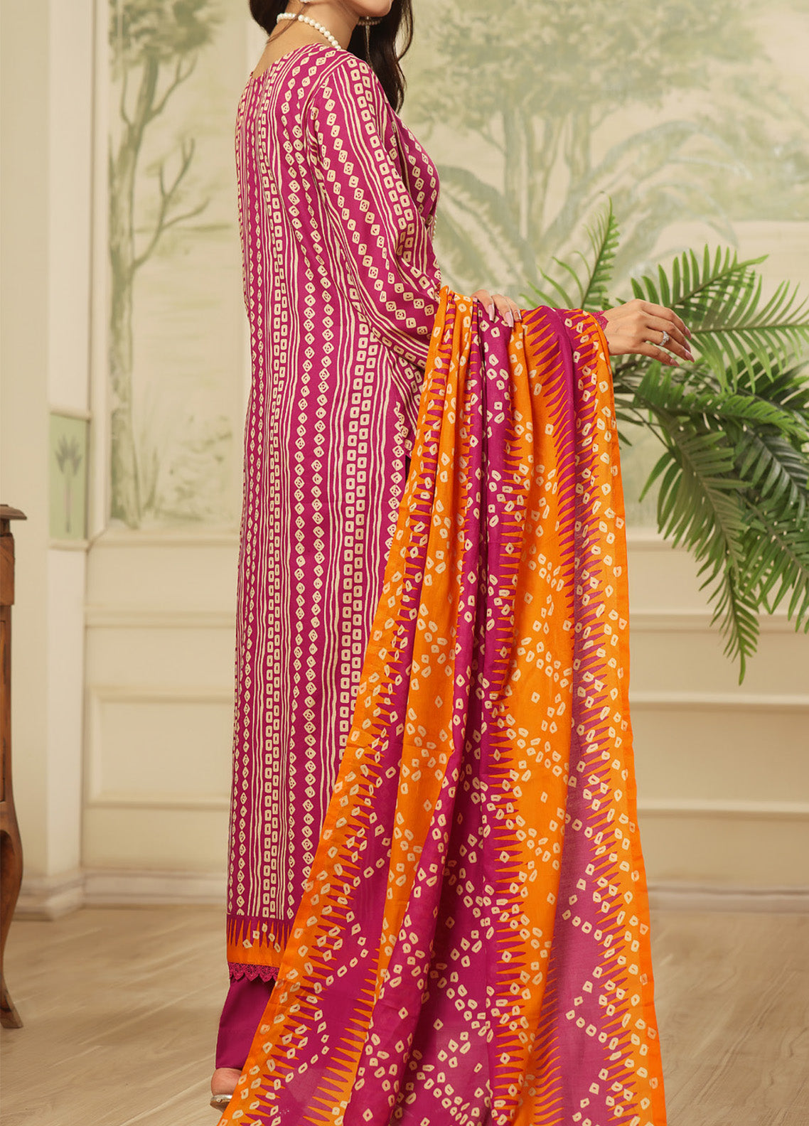 Aizal Printed Lawn Suits Stitched 3 Piece - AL25PL 453 Aizal Printed Lawn Suits Stitched 3 Piece - AL25PL 453
