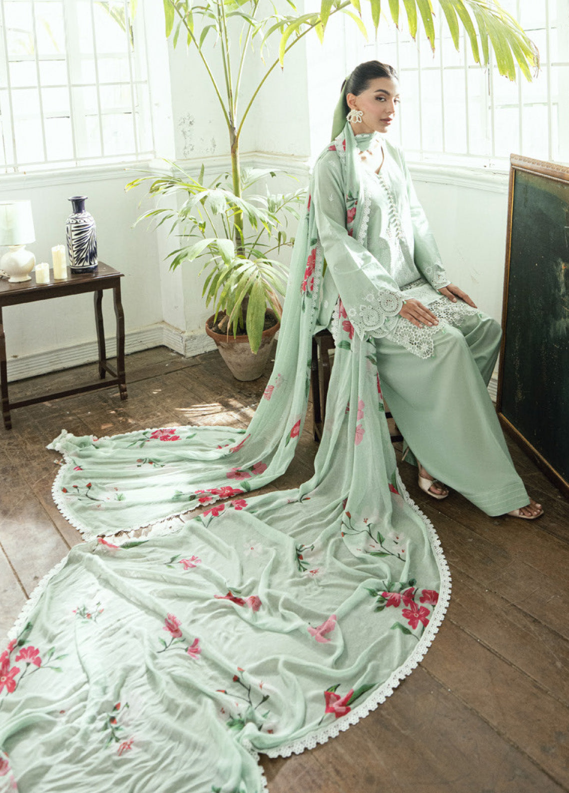 Al Zohaib Embroidered LaserKari Schiffli Suit Unstitched 3 Piece - AZ25LKP 01 Al Zohaib Embroidered LaserKari Schiffli Suit Unstitched 3 Piece - AZ25LKP 01