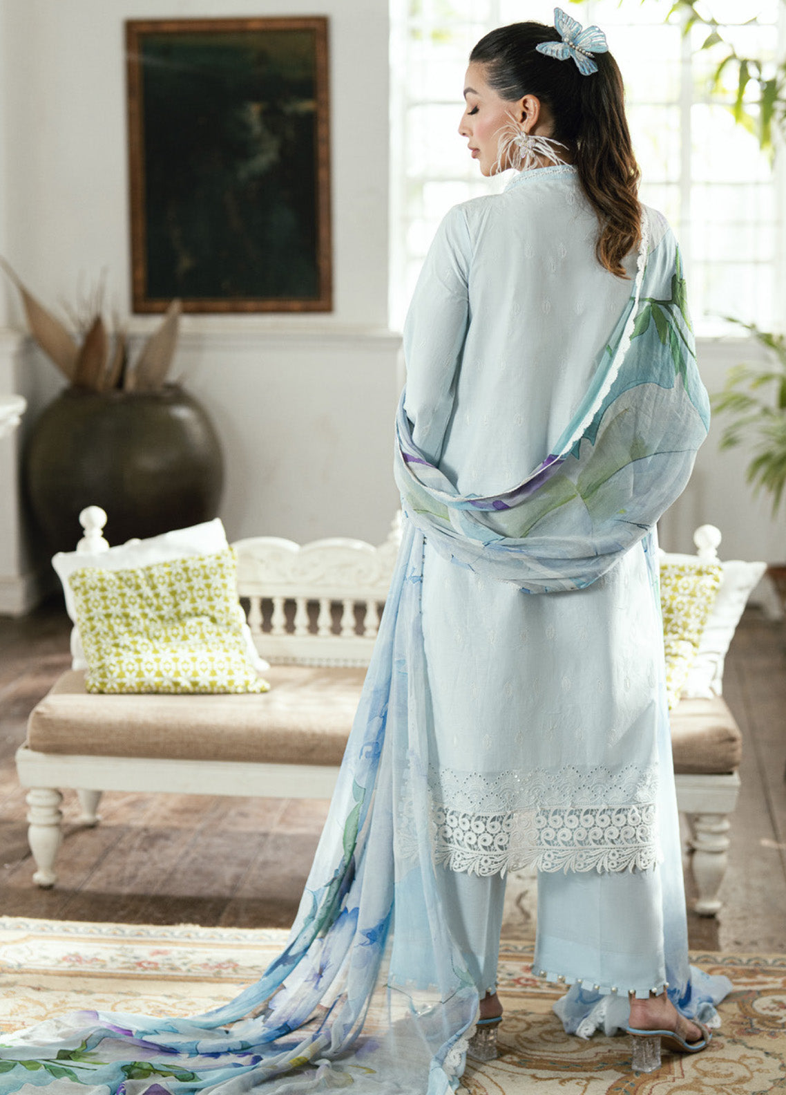 Al Zohaib Embroidered LaserKari Schiffli Suit Unstitched 3 Piece - AZ25LKP 02 Al Zohaib Embroidered LaserKari Schiffli Suit Unstitched 3 Piece - AZ25LKP 02