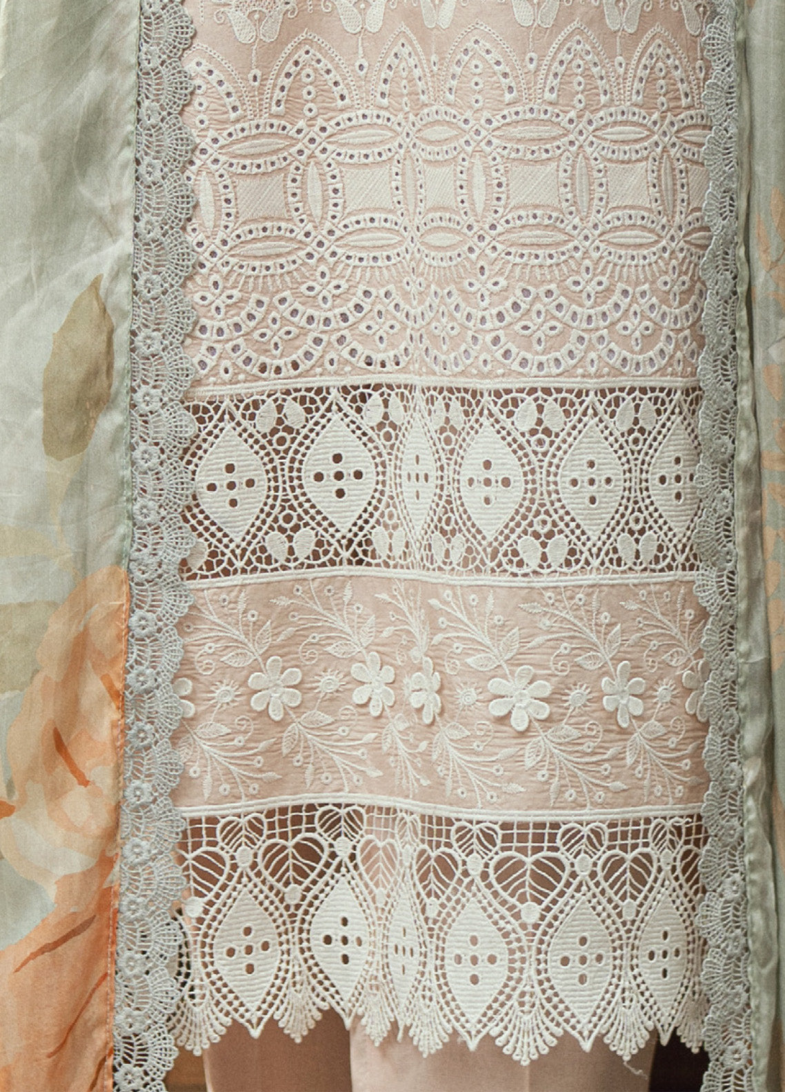 Al Zohaib Embroidered LaserKari Schiffli Suit Unstitched 3 Piece - AZ25LKP 03 Al Zohaib Embroidered LaserKari Schiffli Suit Unstitched 3 Piece - AZ25LKP 03