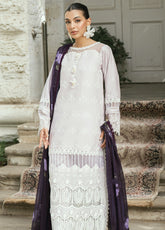 Al Zohaib Embroidered LaserKari Schiffli Suit Unstitched 3 Piece - AZ25LKP 06