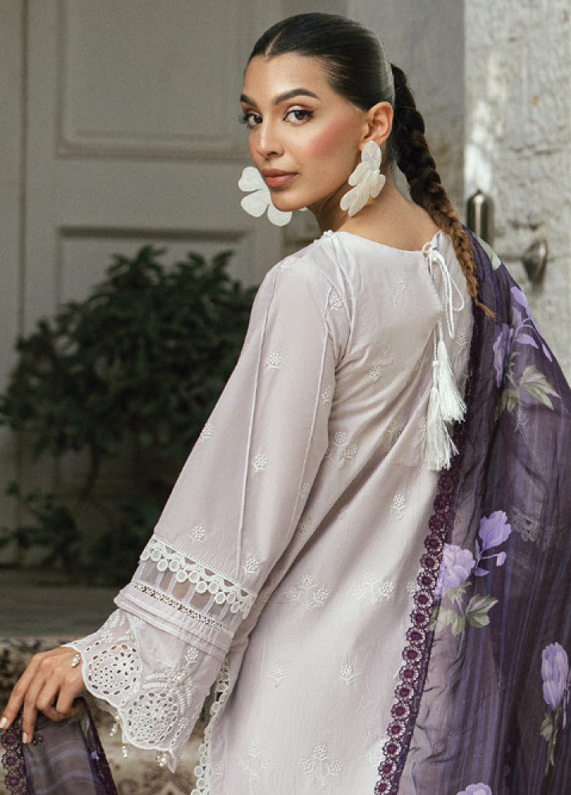 Al Zohaib Embroidered LaserKari Schiffli Suit Unstitched 3 Piece - AZ25LKP 06 Al Zohaib Embroidered LaserKari Schiffli Suit Unstitched 3 Piece - AZ25LKP 06