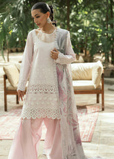 Al Zohaib Embroidered LaserKari Schiffli Suit Unstitched 3 Piece - AZ25LKP 07