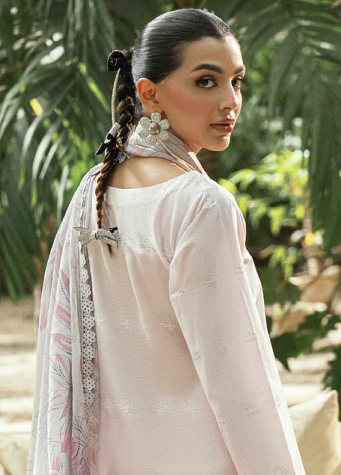 Al Zohaib Embroidered LaserKari Schiffli Suit Unstitched 3 Piece - AZ25LKP 07 Al Zohaib Embroidered LaserKari Schiffli Suit Unstitched 3 Piece - AZ25LKP 07