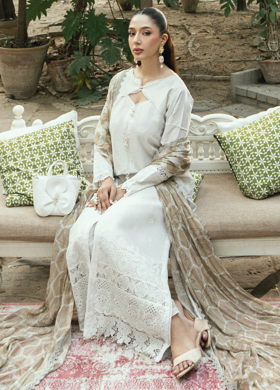Al Zohaib Embroidered LaserKari Schiffli Suit Unstitched 3 Piece - AZ25LKP 08 Al Zohaib Embroidered LaserKari Schiffli Suit Unstitched 3 Piece - AZ25LKP 08