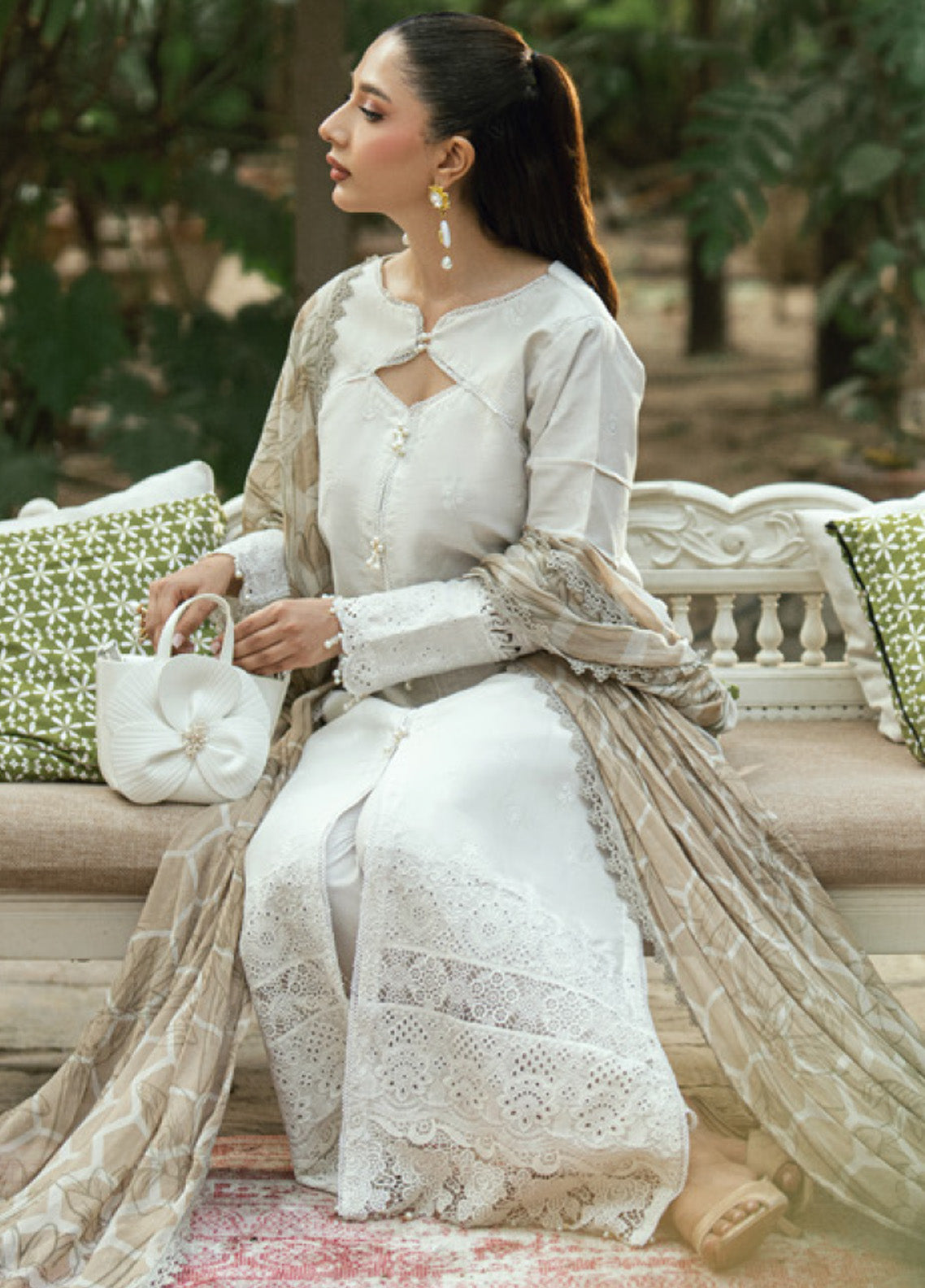 Al Zohaib Embroidered LaserKari Schiffli Suit Unstitched 3 Piece - AZ25LKP 08 Al Zohaib Embroidered LaserKari Schiffli Suit Unstitched 3 Piece - AZ25LKP 08