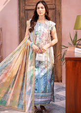 Al Zohaib Printed Cambric Suits Unstitched 3 Piece - AZ24CBP CPL-24-01