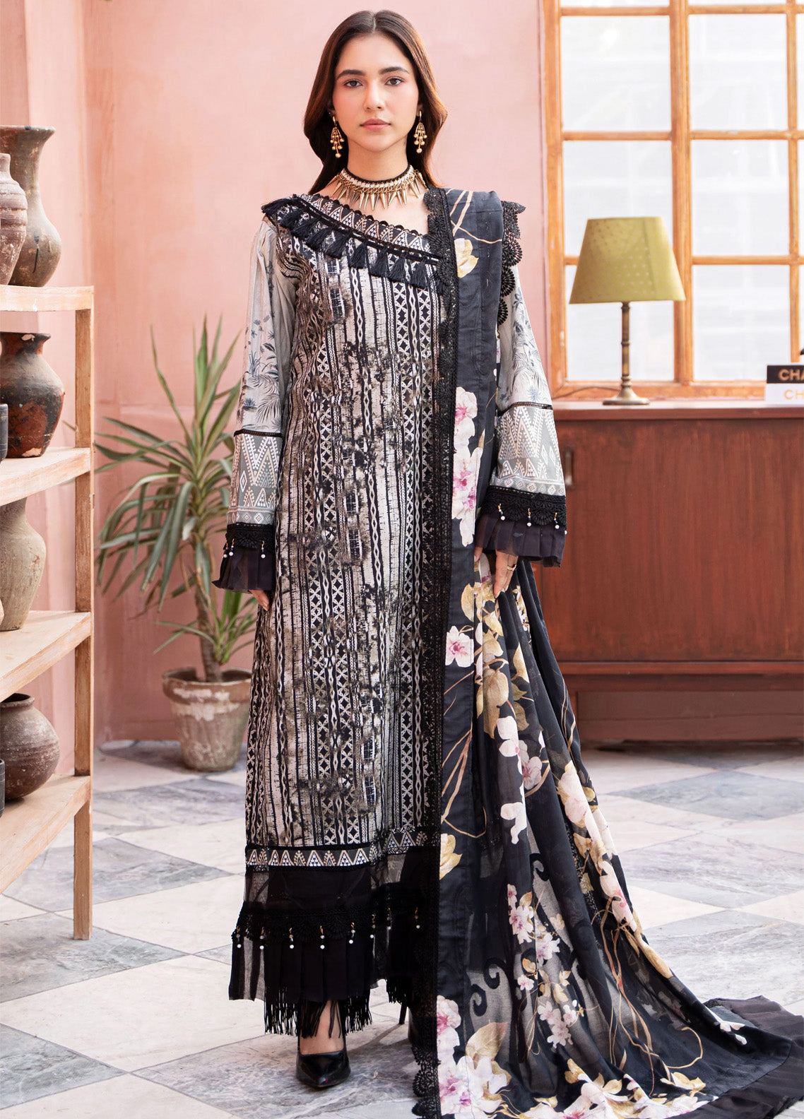 Al Zohaib Printed Cambric Suits Unstitched 3 Piece - AZ24CBP CPL-24-02 Al Zohaib Printed Cambric Suits Unstitched 3 Piece - AZ24CBP CPL-24-02