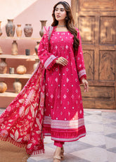 Al Zohaib Printed Cambric Suits Unstitched 3 Piece - AZ24CBP CPL-24-04