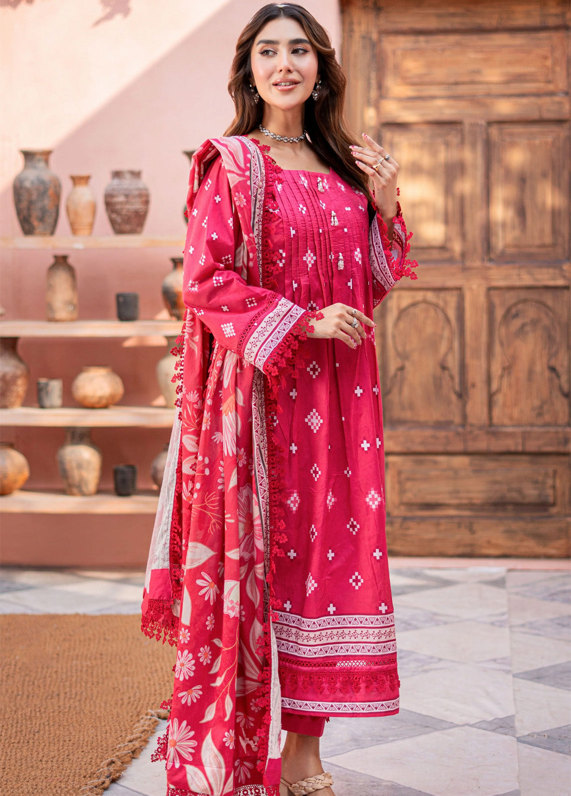Al Zohaib Printed Cambric Suits Unstitched 3 Piece - AZ24CBP CPL-24-04 Al Zohaib Printed Cambric Suits Unstitched 3 Piece - AZ24CBP CPL-24-04