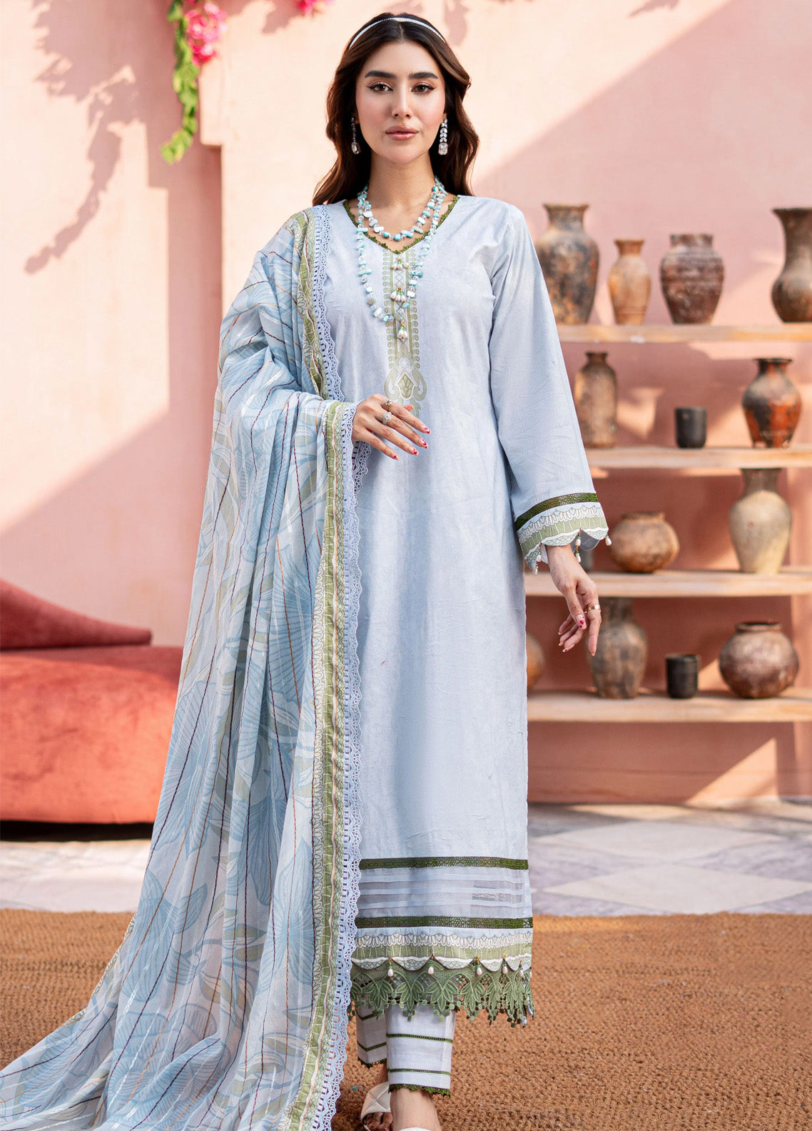 Al Zohaib Printed Cambric Suits Unstitched 3 Piece - AZ24CBP CPL-24-05 Al Zohaib Printed Cambric Suits Unstitched 3 Piece - AZ24CBP CPL-24-05