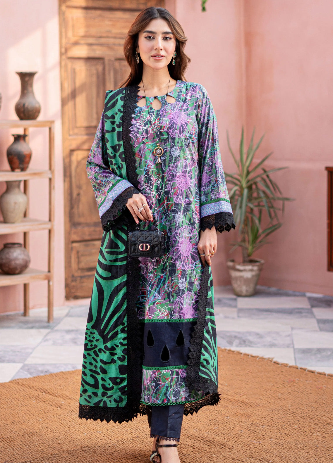 Al Zohaib Printed Cambric Suits Unstitched 3 Piece - AZ24CBP CPL-24-06 Al Zohaib Printed Cambric Suits Unstitched 3 Piece - AZ24CBP CPL-24-06