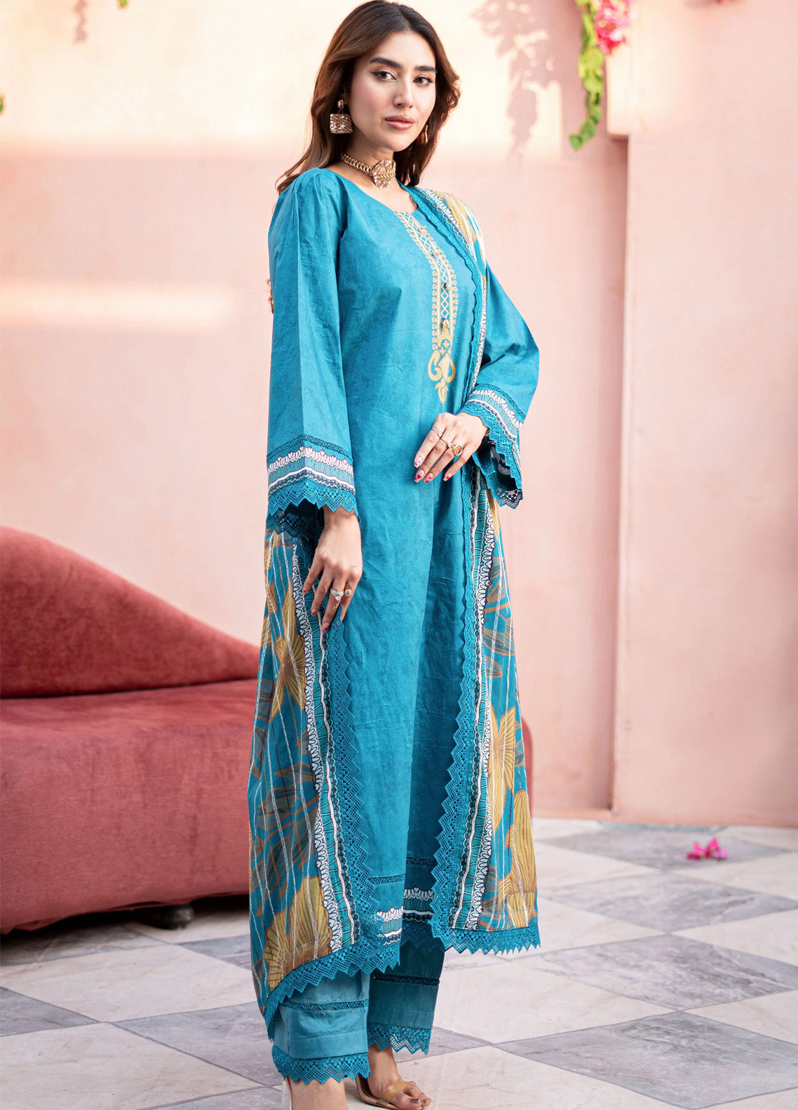 Al Zohaib Printed Cambric Suits Unstitched 3 Piece - AZ24CBP CPL-24-10 Al Zohaib Printed Cambric Suits Unstitched 3 Piece - AZ24CBP CPL-24-10