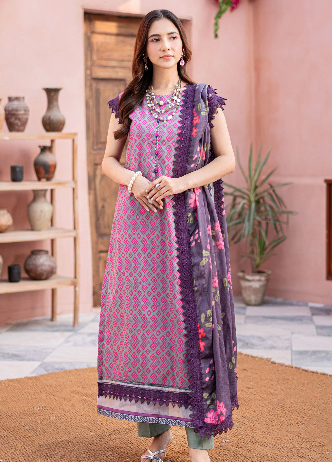 Al Zohaib Printed Cambric Suits Unstitched 3 Piece - AZ24CBP CPL-24-11 Al Zohaib Printed Cambric Suits Unstitched 3 Piece - AZ24CBP CPL-24-11