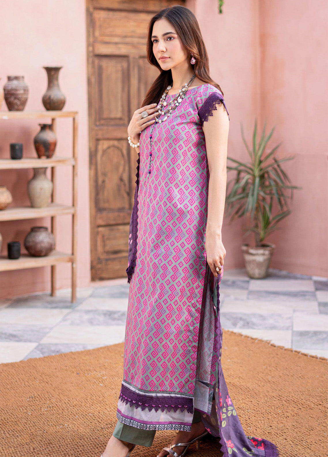 Al Zohaib Printed Cambric Suits Unstitched 3 Piece - AZ24CBP CPL-24-11 Al Zohaib Printed Cambric Suits Unstitched 3 Piece - AZ24CBP CPL-24-11