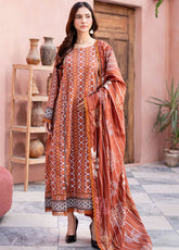 Al Zohaib Printed Cambric Suits Unstitched 3 Piece - AZ24CBP CPL-24-12