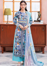 Al Zohaib Printed Cambric Suits Unstitched 3 Piece - AZ24CBP CPL-24-13