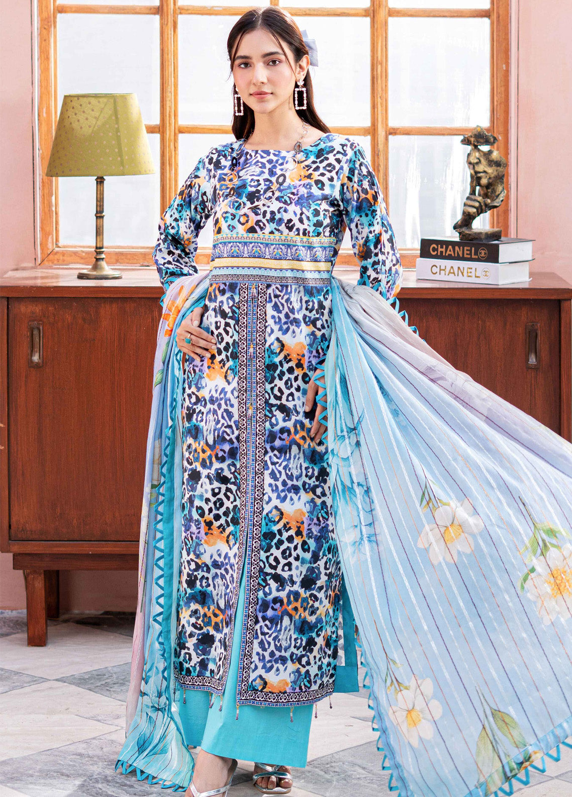 Al Zohaib Printed Cambric Suits Unstitched 3 Piece - AZ24CBP CPL-24-13 Al Zohaib Printed Cambric Suits Unstitched 3 Piece - AZ24CBP CPL-24-13