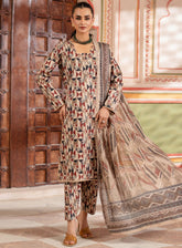 Al Zohaib Printed Lawn Suits Unstitched 3 Piece - AZ25CP 04
