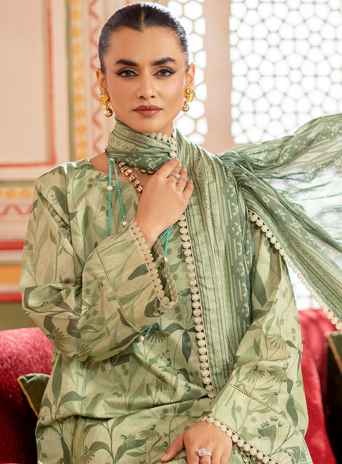 Al Zohaib Printed Lawn Suits Unstitched 3 Piece - AZ25CP 10 Al Zohaib Printed Lawn Suits Unstitched 3 Piece - AZ25CP 10