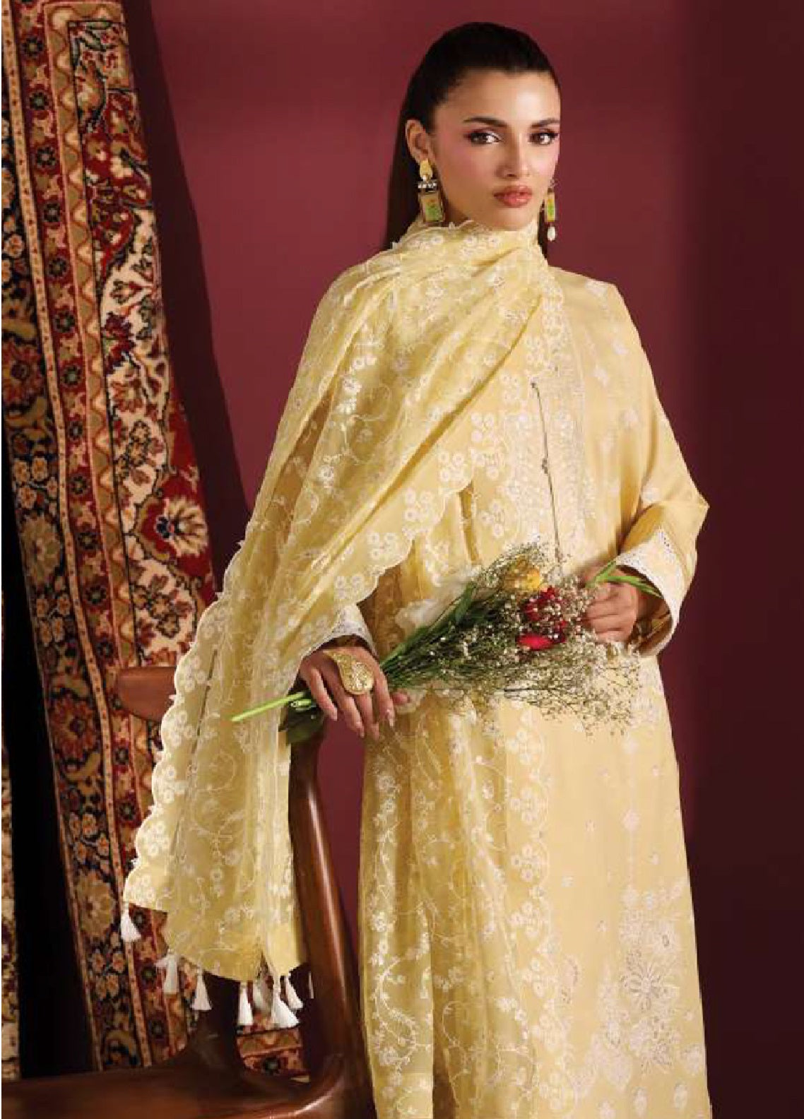Alizeh Fashion Embroidered Lawn 3 Piece Unstitched Suit AF26ESL D-EL-7061-MELLOW Alizeh Fashion Embroidered Lawn 3 Piece Unstitched Suit AF26ESL D-EL-7061-MELLOW