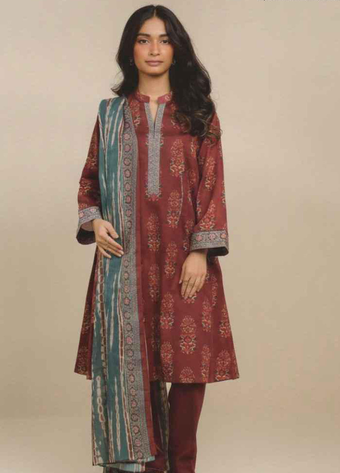 Alkaram Summer Printed Lawn 3 Piece Unstitched Suit AK26SPL D-27 Alkaram Summer Printed Lawn 3 Piece Unstitched Suit AK26SPL D-27