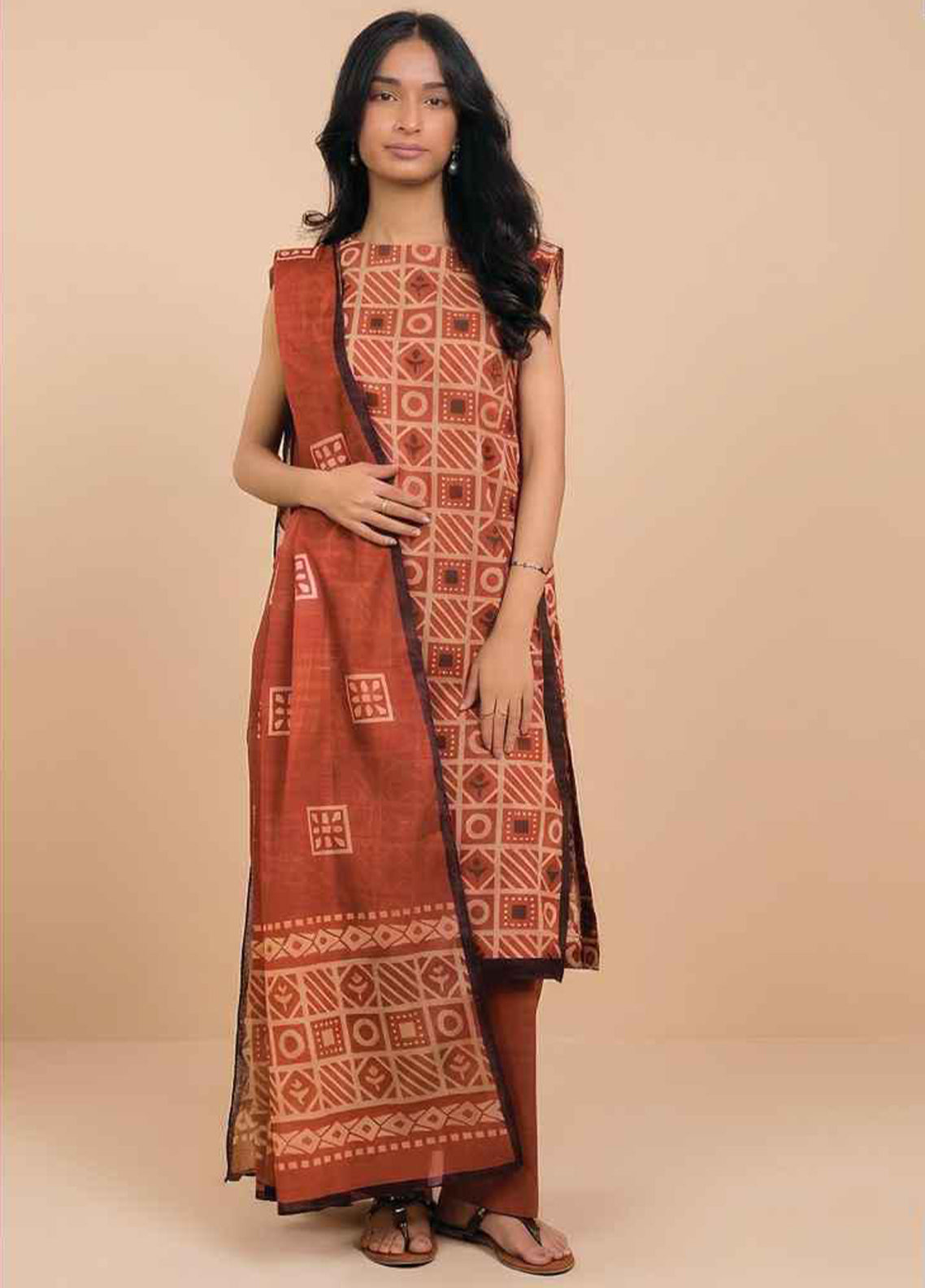 Alkaram Summer Printed Lawn 3 Piece Unstitched Suit AK26SPL D-38 Alkaram Summer Printed Lawn 3 Piece Unstitched Suit AK26SPL D-38