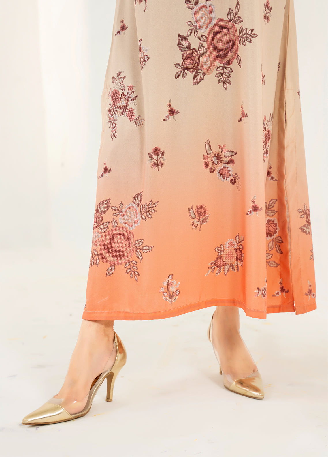 Allure Kaftan By Amani Pret Printed Lawn 1 Piece Stitched Kurti AP26AKP D-UR-1112 ECLAT Peach - Detail Allure Kaftan By Amani Pret Printed Lawn 1 Piece Stitched Kurti AP26AKP D-UR-1112 ECLAT Peach - Detail