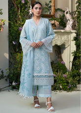 Amal by Motifz Embroidered Lawn Suits Unstitched 3 Piece - MT25AEL 5425 LAVENDER