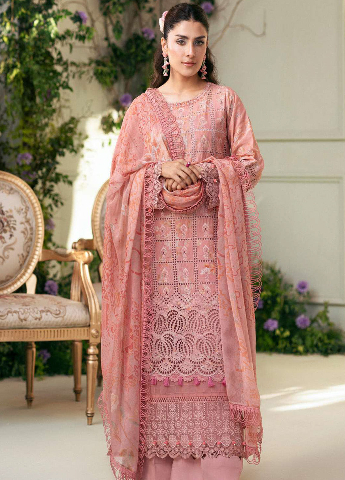 Amal by Motifz Embroidered Lawn Suits Unstitched 3 Piece - MT25AEL 5427 LOTUS Amal by Motifz Embroidered Lawn Suits Unstitched 3 Piece - MT25AEL 5427 LOTUS