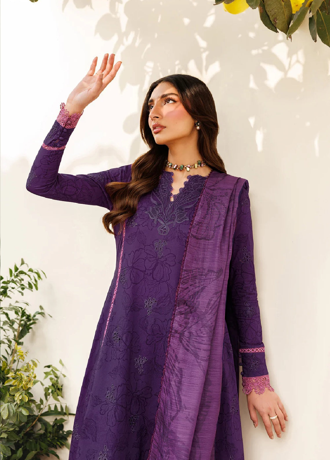 Amani By Zarif Embroidered Lawn 3 Piece Stitched Suit ZF25PLV1 D-03 TIREN Amani By Zarif Embroidered Lawn 3 Piece Stitched Suit ZF25PLV1 D-03 TIREN